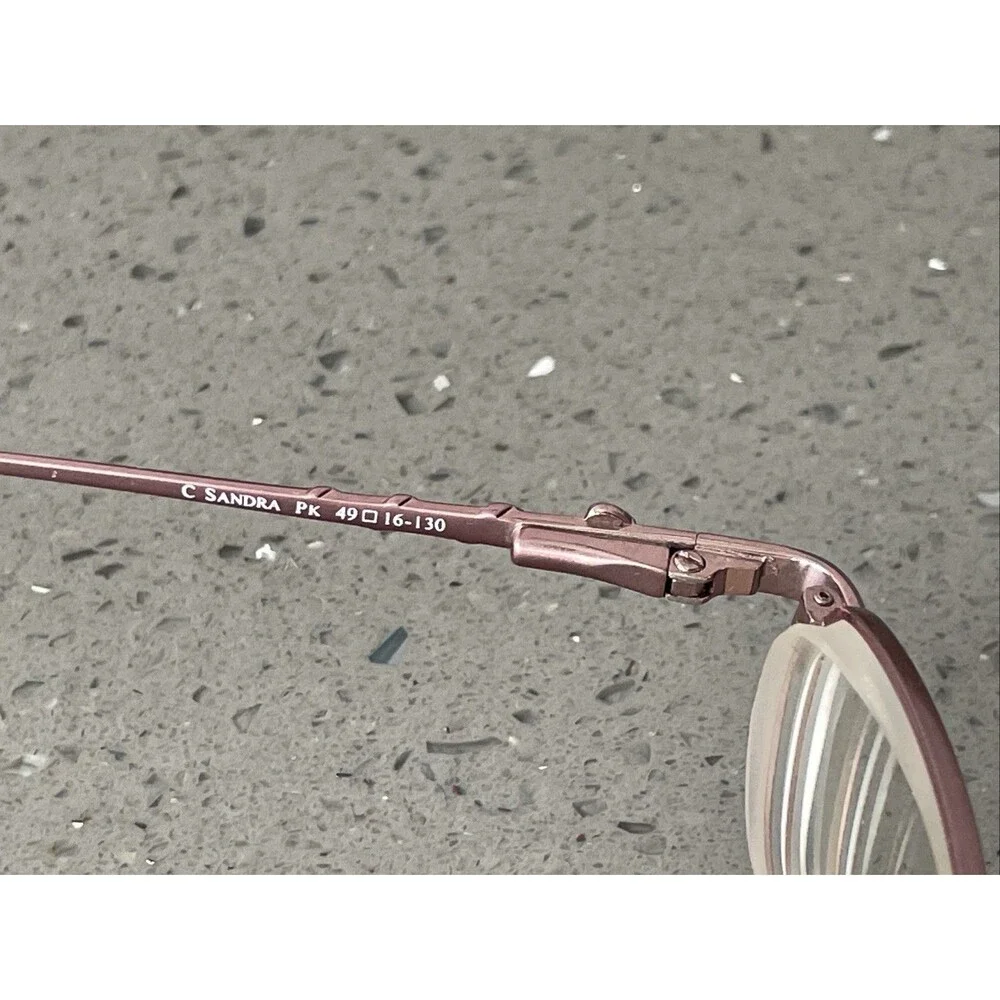 Candie’s C Sandra PK Pink 49-16-130 Metal Eyeglasses Frames ONLY Rectangle